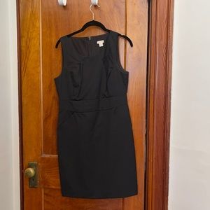 J. Crew Black Shift Dress